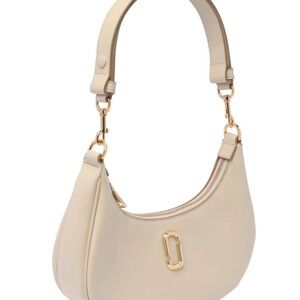 Marc Jacobs Beige Shoulder Bag with Gold Accents